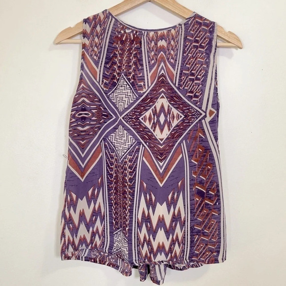 ANTHROPOLOGIE | EDME & ESYLLTE SILK SUMMER PRINTED  BLOUSE - Picture 9 of 10